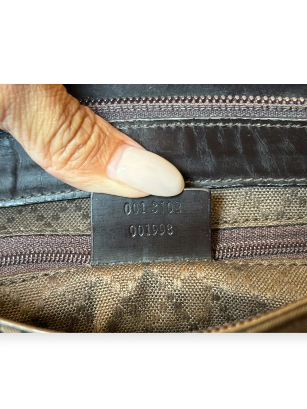 Vintage Gucci GG Brown Canvas Shoulder Bag | Tom Ford Era | Y2K - Picture 6 of 7